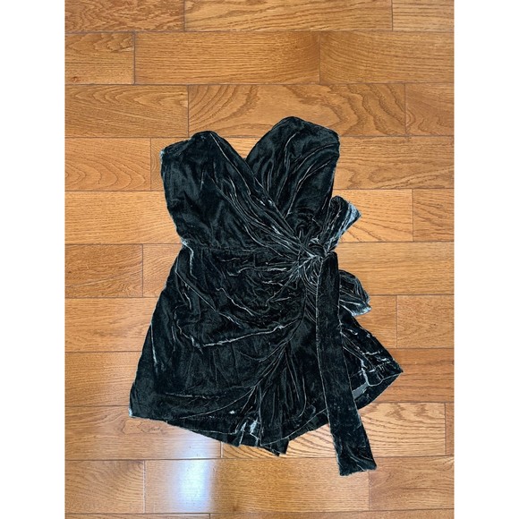 NEW Free People velvet wrap romper size small - Picture 3 of 4